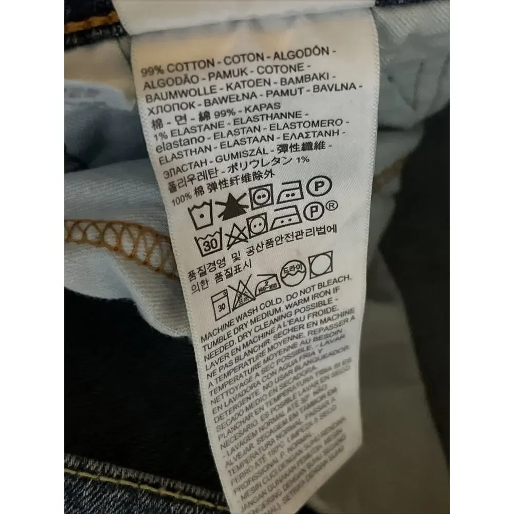 Levi's 514 Jeans Men's 38x32 Blue Denim Y2K Western Outdoor Cotton Travel EUC